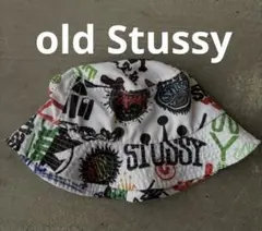 OLD STUSSY 総柄 8ball SSリンク ハット