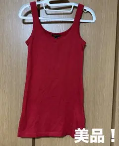 美品！❤️theory シンプル　赤 レッド　タンクトップ　キャミソール
