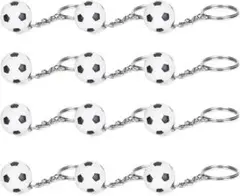 サッカーキーホルダー 12個 ミニ 可愛い プラスチック 大容量