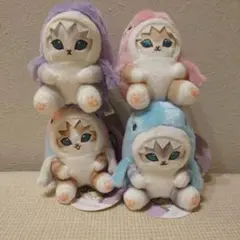 mofusand パステルサメにゃん マスコット 4種コンプリート　 モフサンド