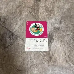 使用済み　ディズニー　リゾートライン　チケット