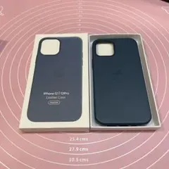 純正iPhone 12/12 Pro 未使用レザーケース バルティックブルー