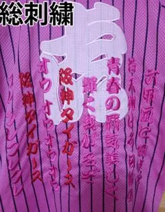 ８月末迄お値下　超美品　総刺繍阪神タイガースピンクユニフォーム