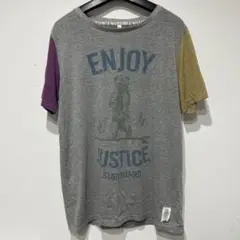 JUSTICE サーフボード Tシャツ Lサイズ グレー