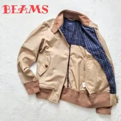 美品 BEAMS ドリズラー ハリントン ジャケット チェック S