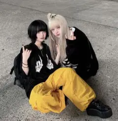 A'gem/9 アジェスターパンツ　イエロー