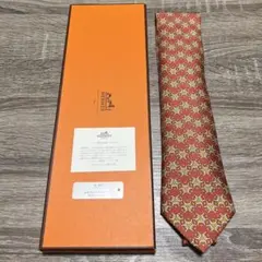 未使用 エルメス ネクタイ シルク