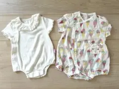 70cmロンパース２枚セットcoeur a coeurキムラタン