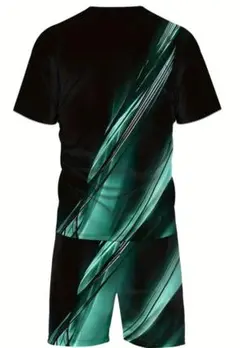 『新品』セットアップ メンズ 半袖 夏 上下セット Tシャツ ハーフパンツ　特価