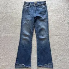 美品　MOTHER デニムパンツ INSIDER CROP STEP FRAY