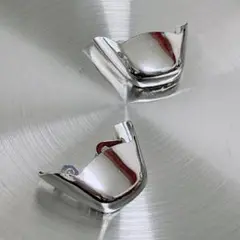 シューズポインテッドプロテクター 27mmx39mmx14mm ヒール シルバー