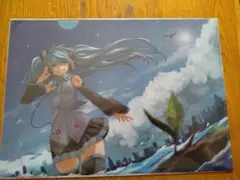 初音ミク A4クリアファイル ステッカー付き