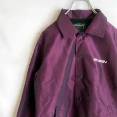 stussy ストゥーシー コーチジャケット バックプリント レディース