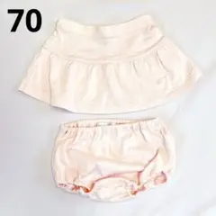 ラルフローレン　70 スカート　パンツ付き　ピンク　女の子