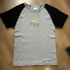 PAZZO イラスト入りTシャツ グレー/ブラック　2枚セット