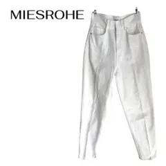 MIESROHE ハイウエストホワイトパンツ　美脚　ギャル