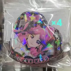 キラッキランランフェスタ限定　キュアキッス　ハート缶バッジ4個セット