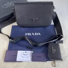 PRADA プラダ メンズショルダーバッグ ブラック