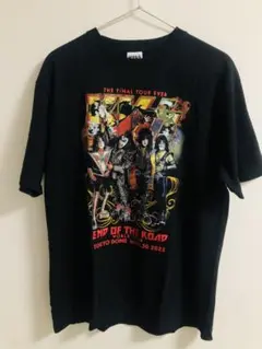 値下げ　KISS END OF THE ROAD Tシャツ ブラック　XL
