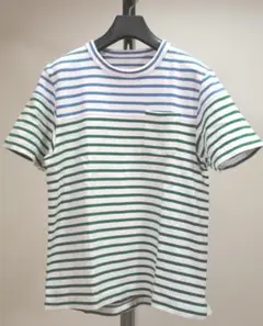 sacai man サカイ 14SS切り替えボーダーTシャツ2