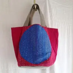 バケツトートバック(刺し子)