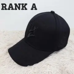 美品 ニューヨーク NY キャップ 帽子 メンズ ブラック 黒色