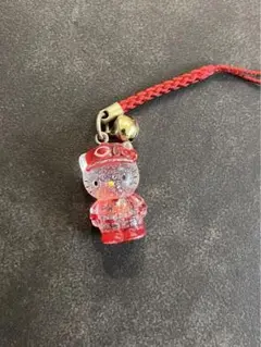 希少　レア　カープ　キティ　ストラップ　ラメ　クリア　ハローキティ