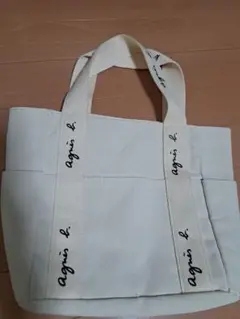 agnis b. ホワイトトートバッグ