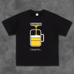 ビール柄個性派Tシャツ　おしゃれで唯一無二のアイテム