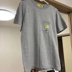 スポンジボブ ポケット付きTシャツ Sサイズ グレー