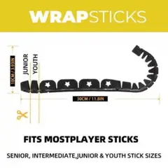 白・黒 STICK WRAPPER ROUND スティック保護カバー　セール