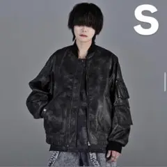 ADRER ヴィンテージメイクPUカモフラージュリバーシブルMA-1