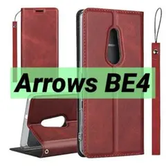Arrows BE4 手帳型ケース 全面保護 マグネット開閉 カードポケット