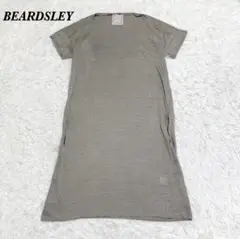 BEARDSLEY 麻100% ボックスワンピース グレージュ