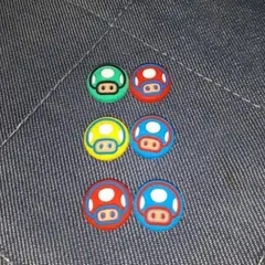 Switch ジョイコン コントローラー ボタン カバー マリオ キノコ