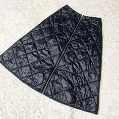 ✨美品✨LE CIEL BLEU キルティング ロングスカート ナイロン フレア