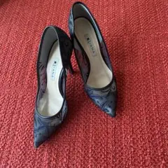 DIANA 刺繍入りポインテッドトゥハイヒール23㎝