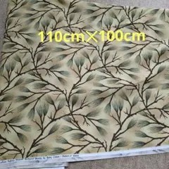 15 バックヤードビューティー柄 綿生地 110cm×100cm