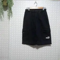【プーマ】ハーフパンツ 短パン ウエストゴム ロゴ入り ワンポイント PUMA