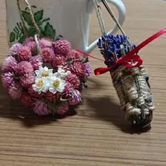 ラベンダーかごとミニミニせんにちこうリースセット