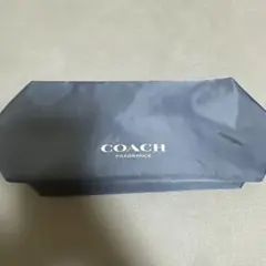 COACH ネイビー　八角形ポーチ