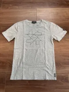 プリントTシャツ　グレー（矢印）