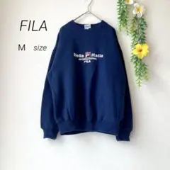 FILA フィラ / スウェット トレーナー / Ｍサイズ ネイビー