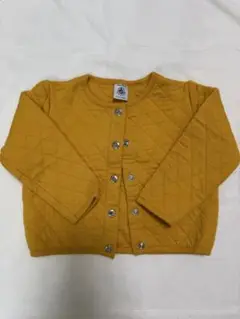 超美品　Petit Bateau カーディガン 3ans/95cm マスタード