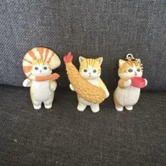 モフサンド猫のフィギュア 3点セット