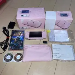 SONY PSP3000 バリューパック ピンク 本体 ソフト3本