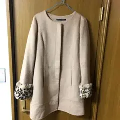 【1/5 お値下げしました】かわいいベージュのコートです