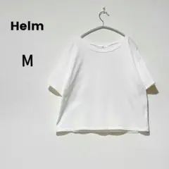 【Helm】しまむら　トップス　カットソー　Tシャツ　レディースМ　白