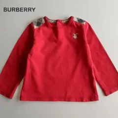 BURBERRY バーバリーチルドレン 長袖カットソー Tシャツ 記名有り 80