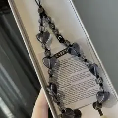 【即日発送】CASETIFY ケースティファイ ハート ストラップ ブラック